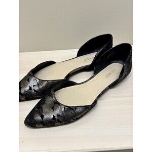 Nine West Starship Flats In Metallic Camouflage Print, Size 7.5 EUC!!